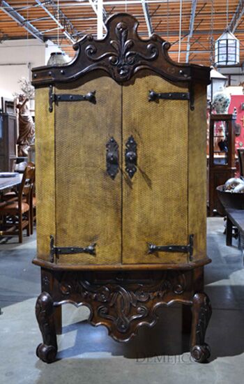 spanish carved armoire