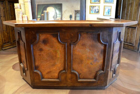 pounded copper panel bar