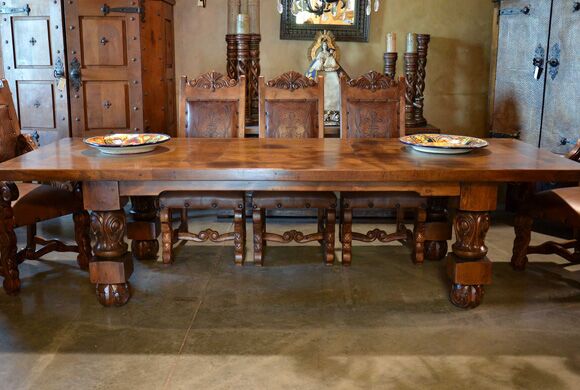 spanish revival dining table