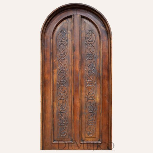 rustic carved doors