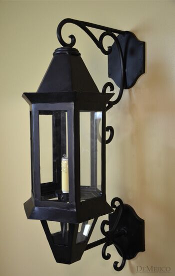 wrought iron light fixture