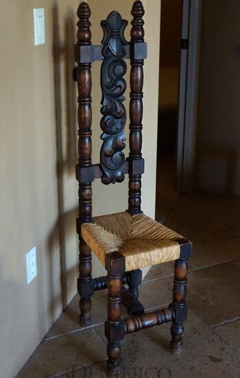 narrow back spanish chair