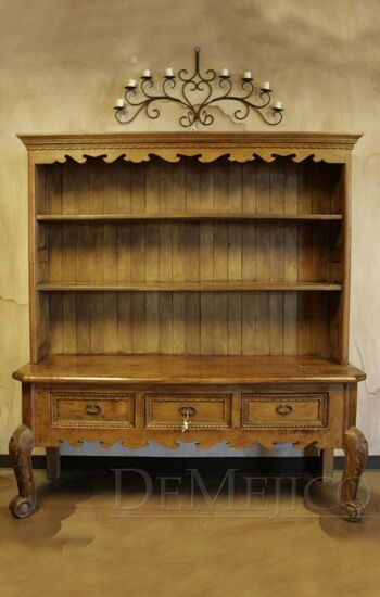 spanish carved hutch