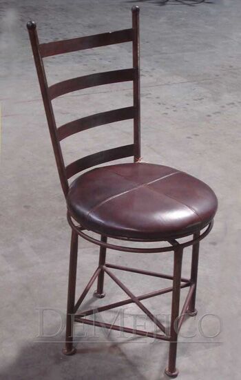 wrought iron swivel chair