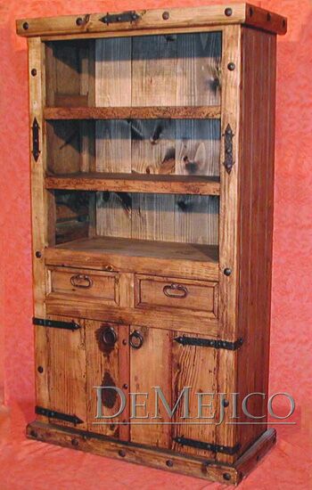 old world bookcase