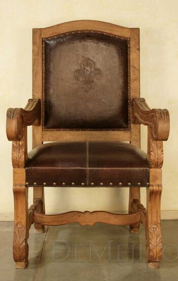 spanish dining chair with arms