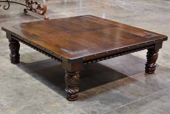 spanish carved coffee table