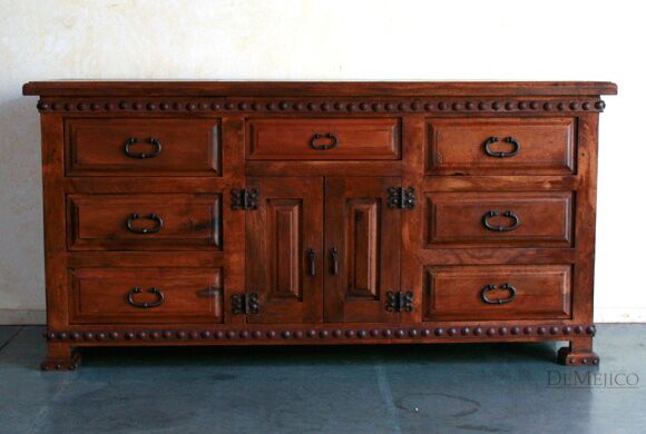 spanish mesquite tv console