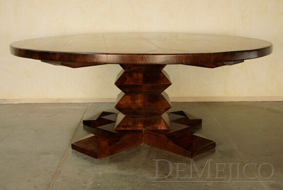 rustic round table
