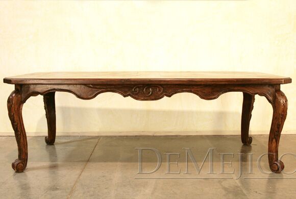 spanish carved dining table
