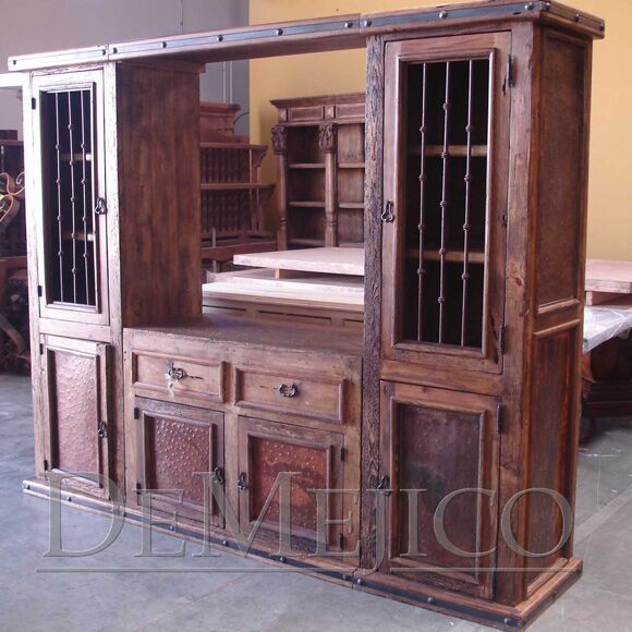 copper entertainment center