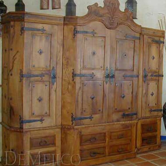 spanish mesquite entertainment center