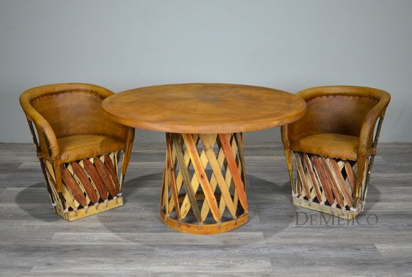 Spanish Equipal Chairs, Spanish Style Dining, Mexican Table