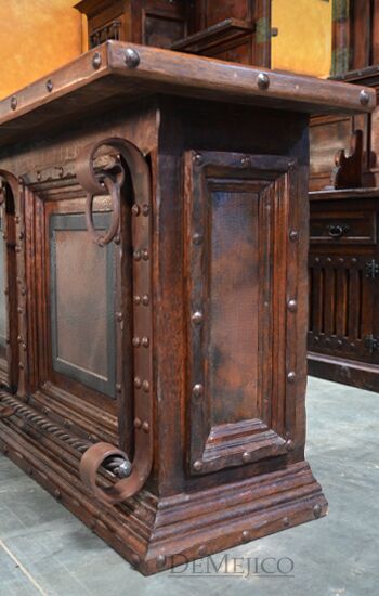 Copper Panel Bar, Large Spanish Bar, Restaurant Furniture