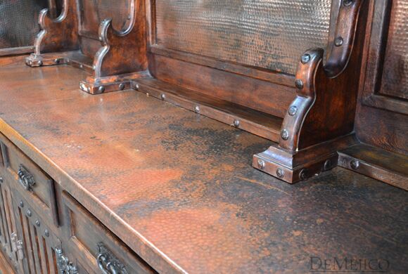 Copper Panel Bar, Large Spanish Bar, Restaurant Furniture