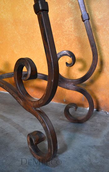Iron Base Console Table, Consola Porfirio, Spanish Console Table