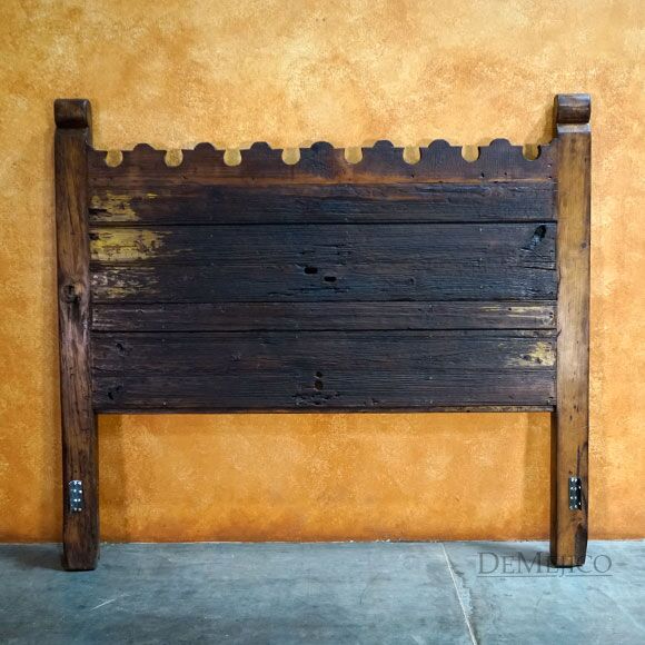 Rustic Headboard, Old Door Hacienda Bed