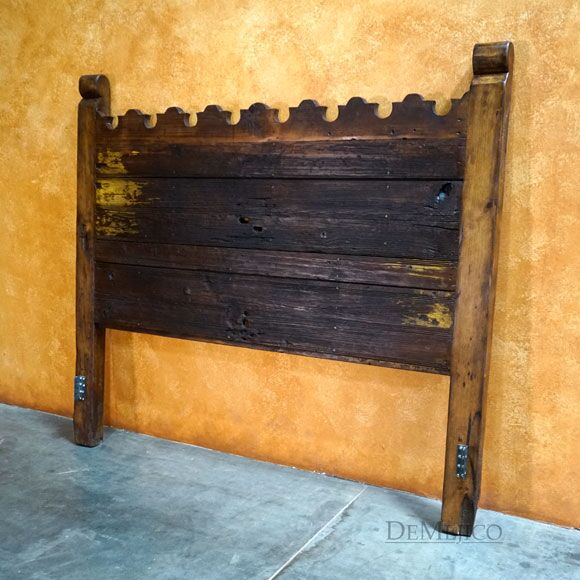 Rustic Headboard, Old Door Hacienda Bed