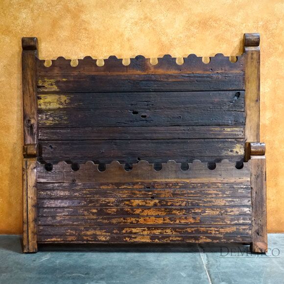Rustic Headboard, Old Door Hacienda Bed