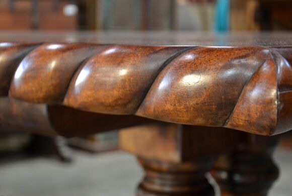 spanish rope carved table