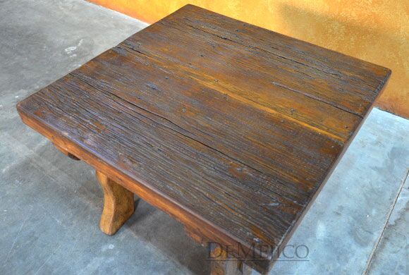 reclaimed wood end table