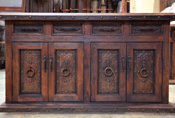 Buffet Antigua, Spanish Buffet Table, Rustic Buffet Table