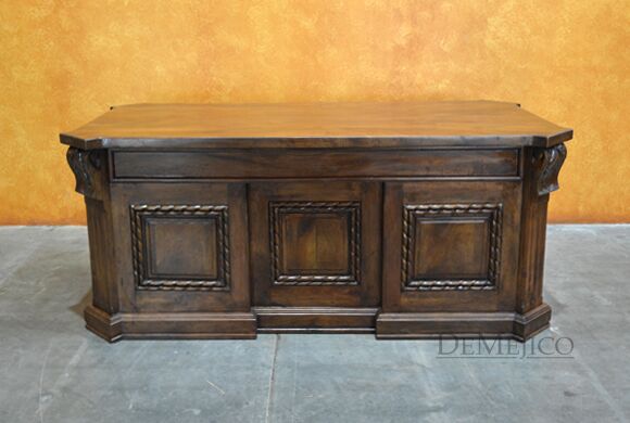 Old World Carved Desk, Custom Desk
