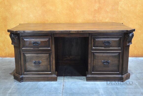 Old World Carved Desk, Custom Desk