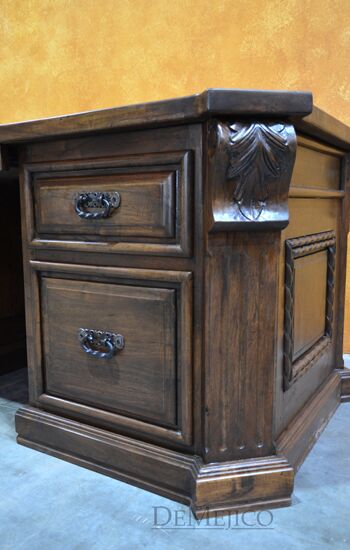 Old World Carved Desk, Custom Desk