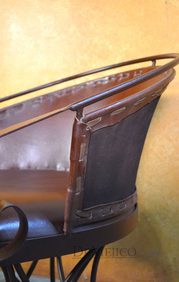 Iron Equipal Chair, Traditional Mexican Chair, Iron Swivel Chair, Iron Chair