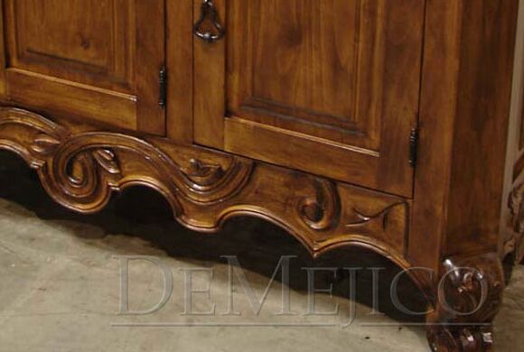 spanish carved colonial vanity