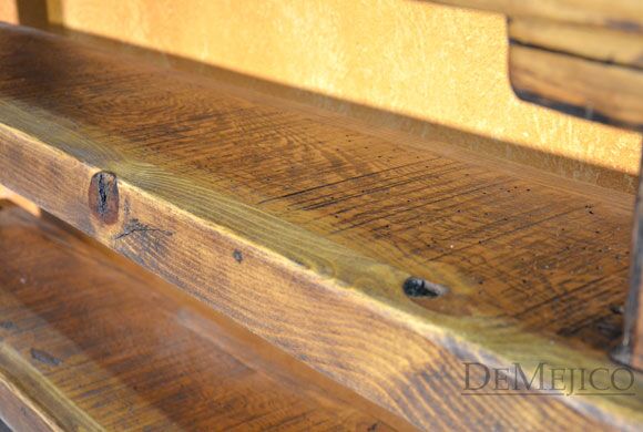 Consola Tronco Especial, Rustic Wood Console Table