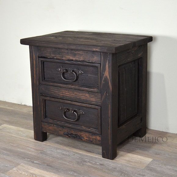 Old World Nightstand, Reclaimed Wood Nightstand