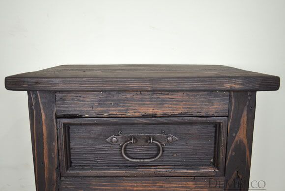 Old World Nightstand, Reclaimed Wood Nightstand