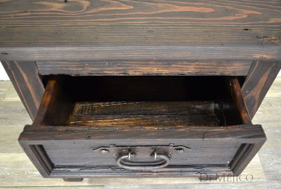 Old World Nightstand, Reclaimed Wood Nightstand