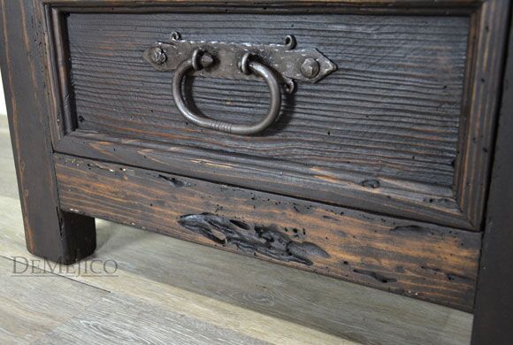 Old World Nightstand, Reclaimed Wood Nightstand