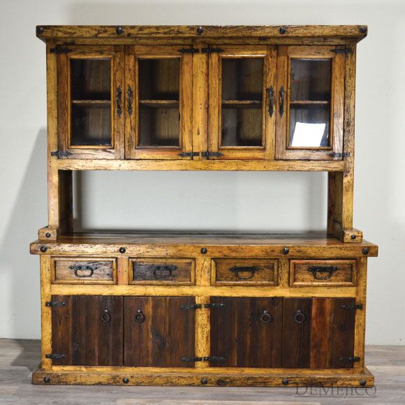 Western Hacienda Hutch, Western Hutch, Rustic Hutch
