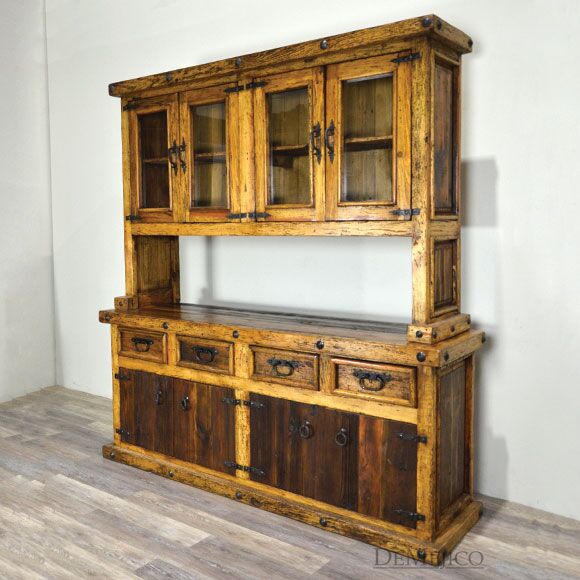 Western Hacienda Hutch, Western Hutch, Rustic Hutch