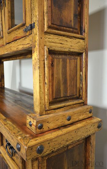 Western Hacienda Hutch, Western Hutch, Rustic Hutch