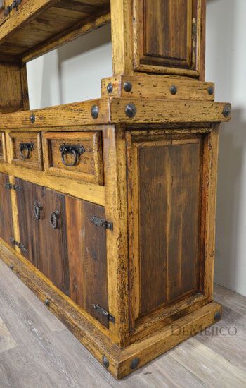 Western Hacienda Hutch, Western Hutch, Rustic Hutch