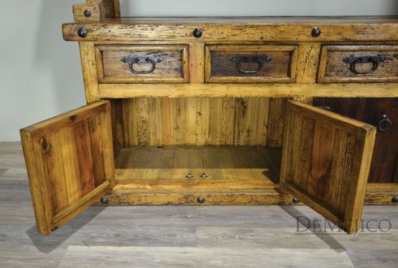 Western Hacienda Hutch, Western Hutch, Rustic Hutch