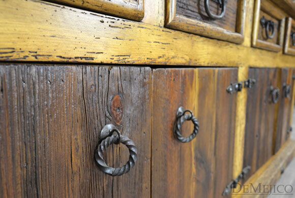 Western Hacienda Hutch, Western Hutch, Rustic Hutch
