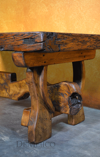 Small Yugos Coffee Table, Rustic Old Door Coffee Table