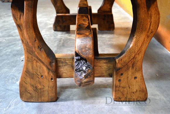 Small Yugos Coffee Table, Rustic Old Door Coffee Table