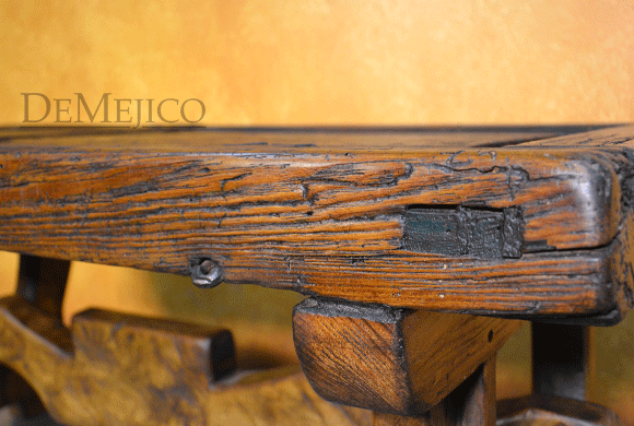 Small Yugos Coffee Table, Rustic Old Door Coffee Table