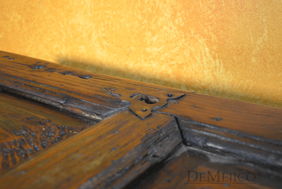 Small Yugos Coffee Table, Rustic Old Door Coffee Table