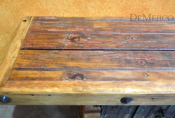 Old Door Console Table, Old Wood Console Table