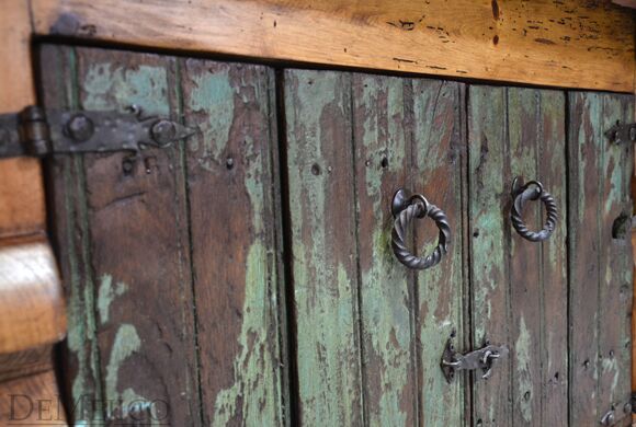 Old Door Console Table, Old Wood Console Table