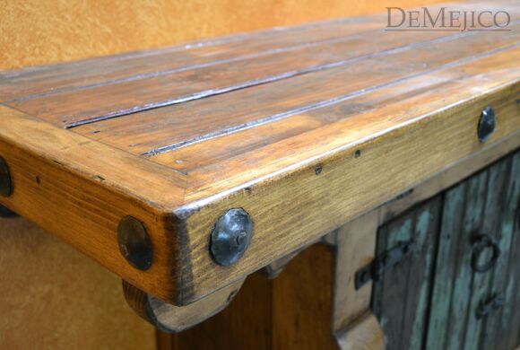 Old Door Console Table, Old Wood Console Table