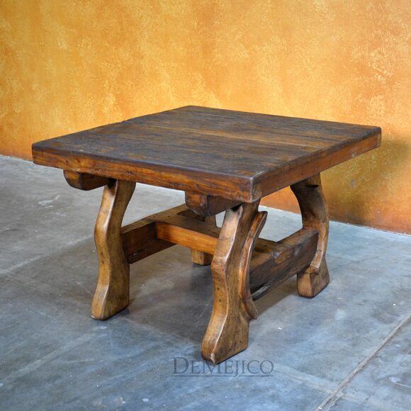 rustic old door end table